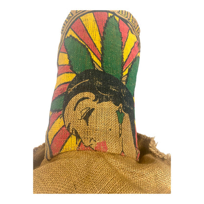 Puntas Del Oro Columbia Burlap Sack Art Painted Marijuana