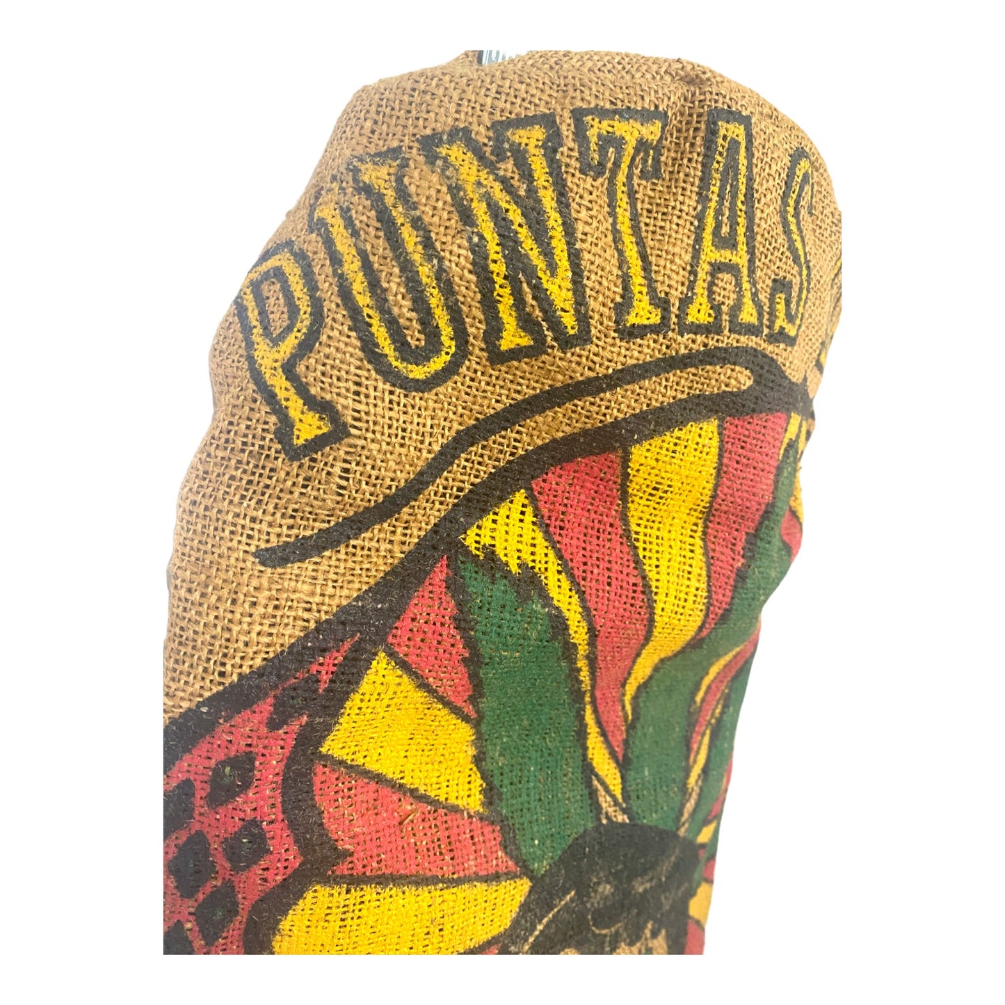 Puntas Del Oro Columbia Burlap Sack Art Painted Marijuana