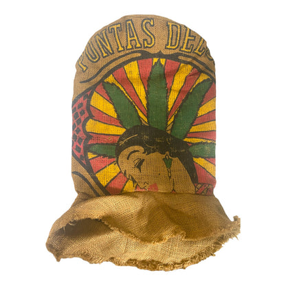 Puntas Del Oro Columbia Burlap Sack Art Painted Marijuana