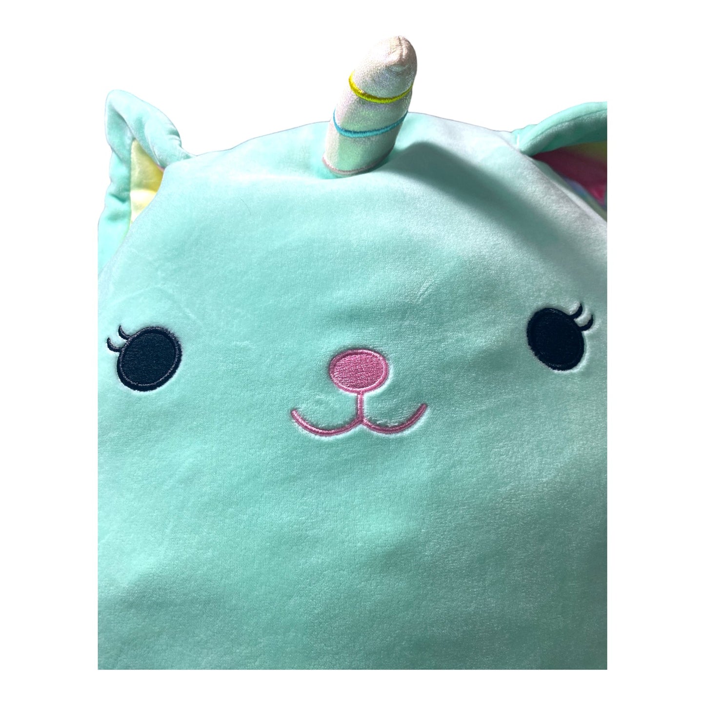 💚 SOLD 💖   Squishmallows Original Nicole The Aqua Caticorn Supersoft Cuddly 16" Plush Toy