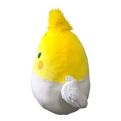 Squishmallows Original 16" Charlize the Cockatiel Bird Yellow Grey