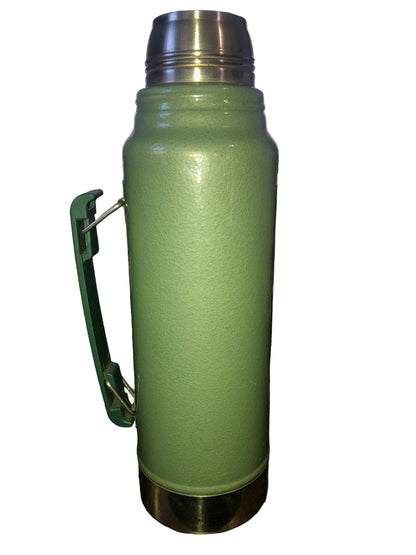 Stanley Thermos Classic Vacuum Bottle Coffee Green Hammer-tone 1.1 Qt Stainless