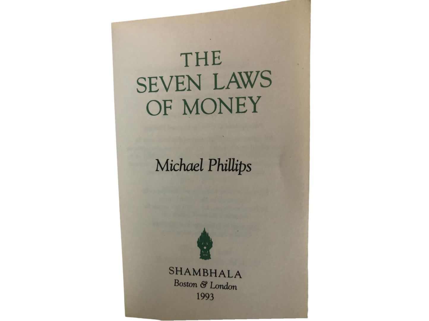 The Seven Laws of Money by Michael Phillips Pocket Book 4.5x3"