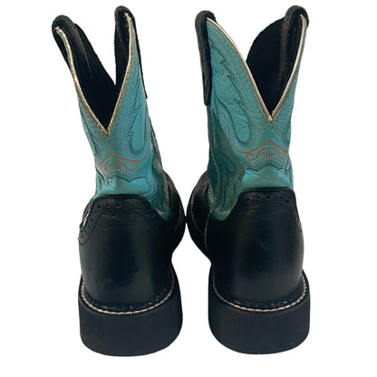 Justin Boots Gypsy Collection Women's Girl Boots Size: 7 B Black Blue L9905