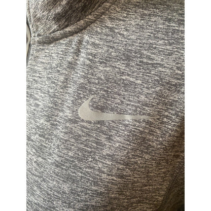 Nike Dri Fit 1/4 Zip Long Sleeve Running Pullover Shirt Women's SMALL Gray