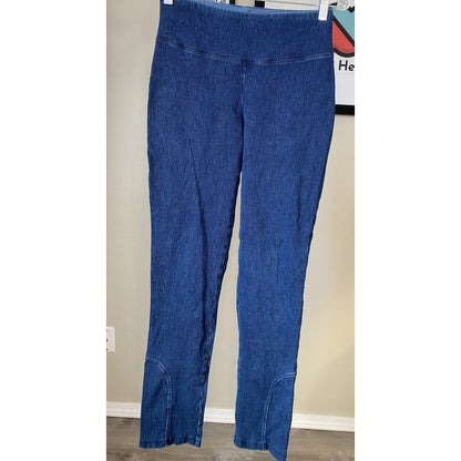 Women With Control Renee Greenstein Leggings Women's Size XS Blue Tummy Control