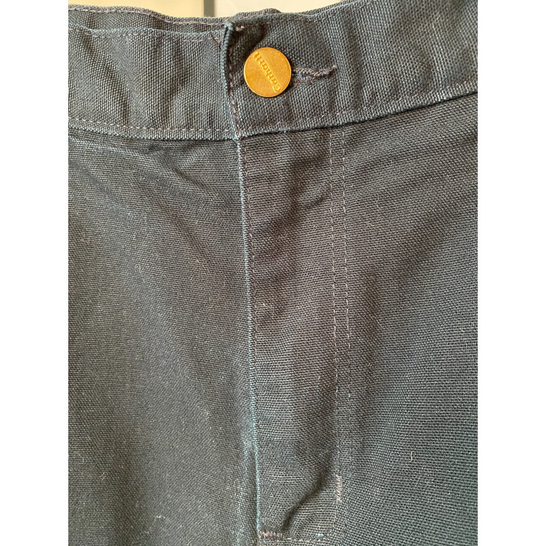 💗 SOLD 💗 Carhartt B01 BLK 30 x 30 Black Dungaree Fit Washed Duck Canvas Carpenter Pants