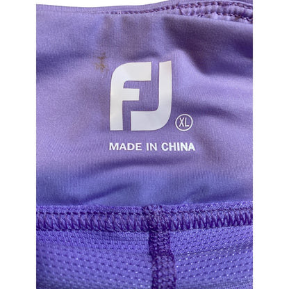 FJ Footjoy Performance Purple Layered Golf Skort Women's Golf Bottoms X-LARGE