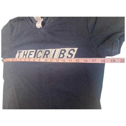 The Cribs Women's T-Shirt Junior Size Small Dark Blue and White