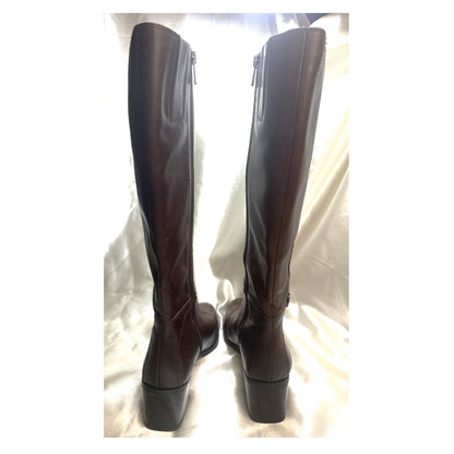 Naturalizer Sterling Women's 2-1/2" Heel Knee High Brown Boots Size US 9.5M