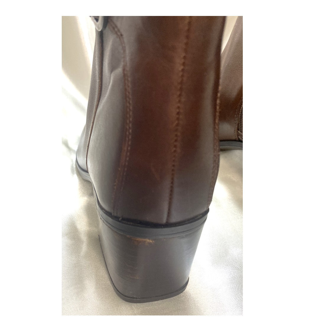 Naturalizer Sterling Women's 2-1/2" Heel Knee High Brown Boots Size US 9.5M