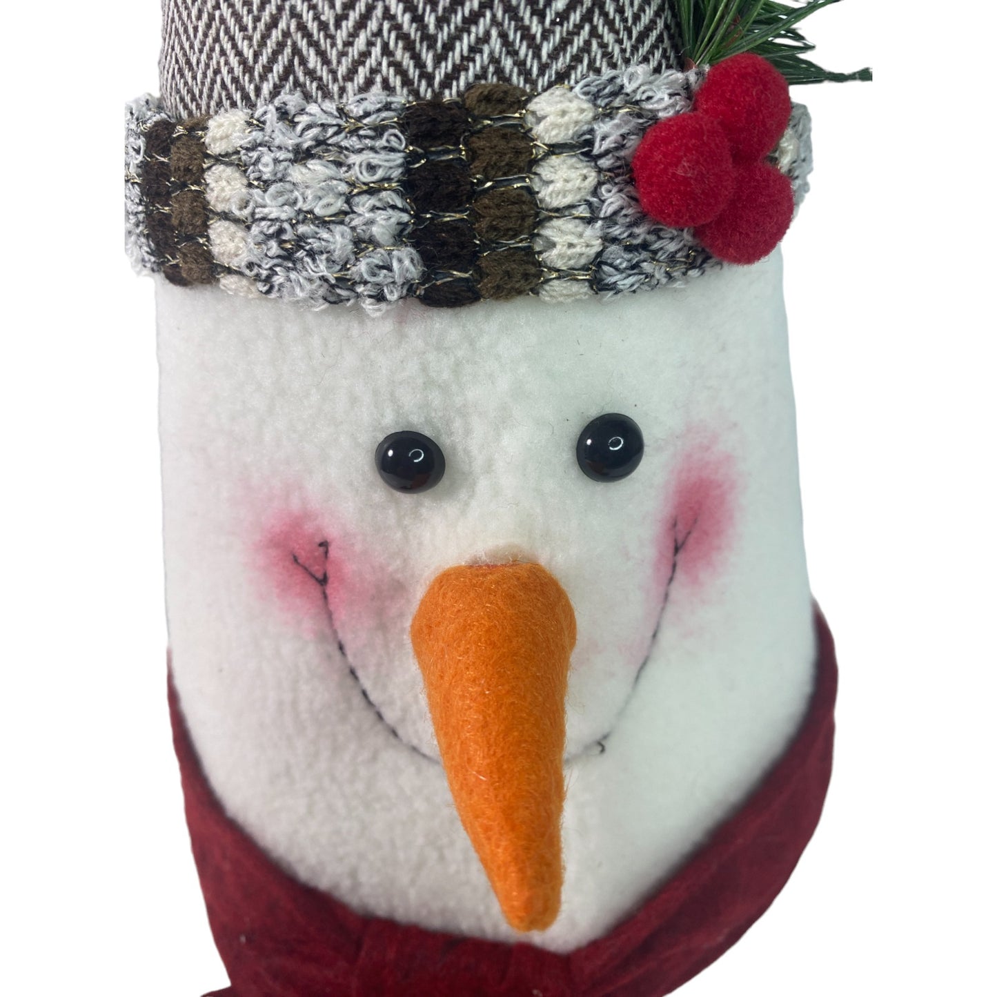 Snowman Christmas Tree Topper Dan Dee Collector's Choice 16 x 7 Happy Snowman