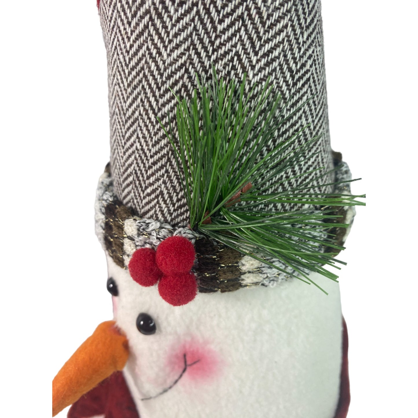 Snowman Christmas Tree Topper Dan Dee Collector's Choice 16 x 7 Happy Snowman