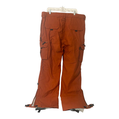 Turbine Outerwear FDGB Pants Orange E408 Men XL Snow Pants Adjustable Waist