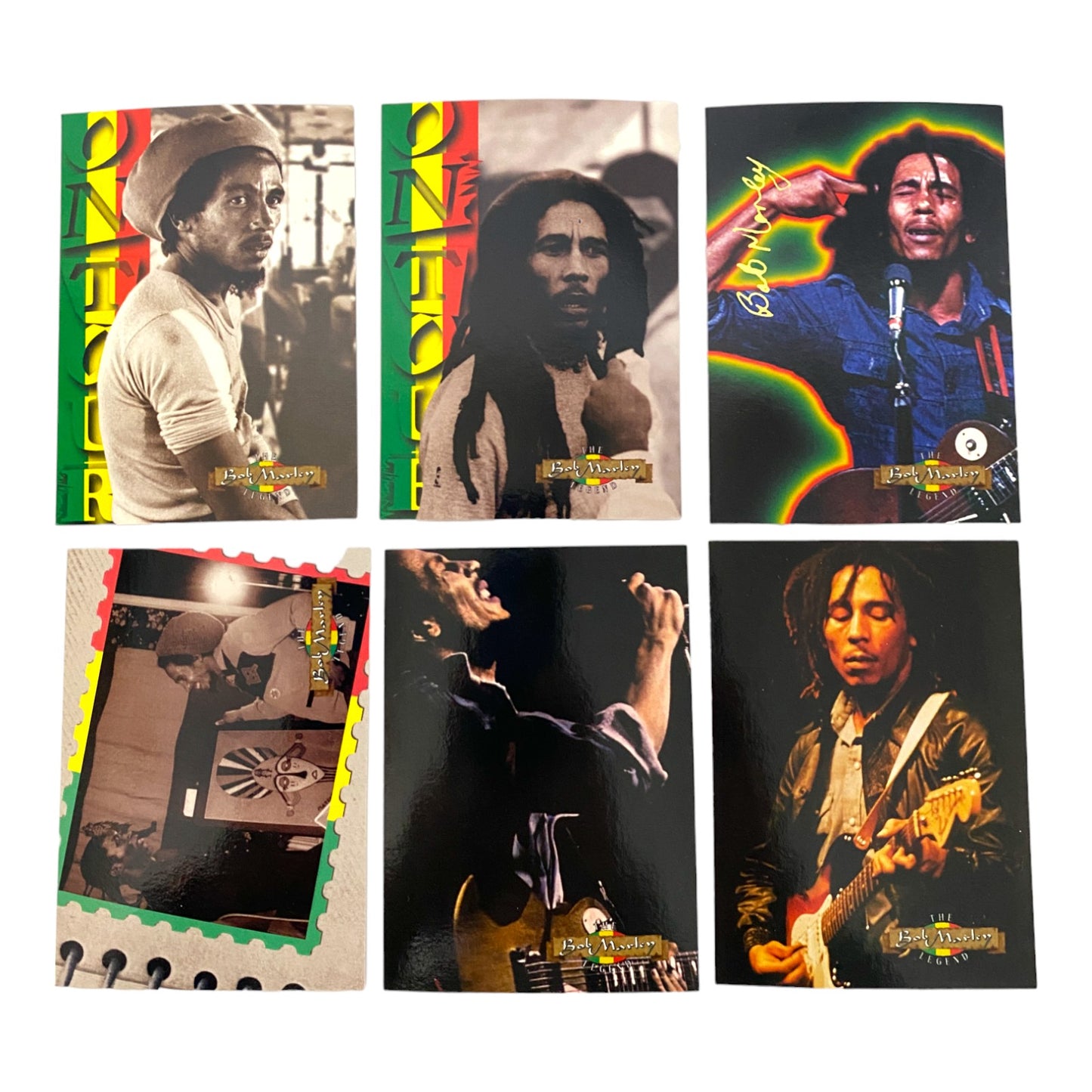 The Bob Marley Legend Collector Cards ONE LOVE Six Cards Per Pack Opened