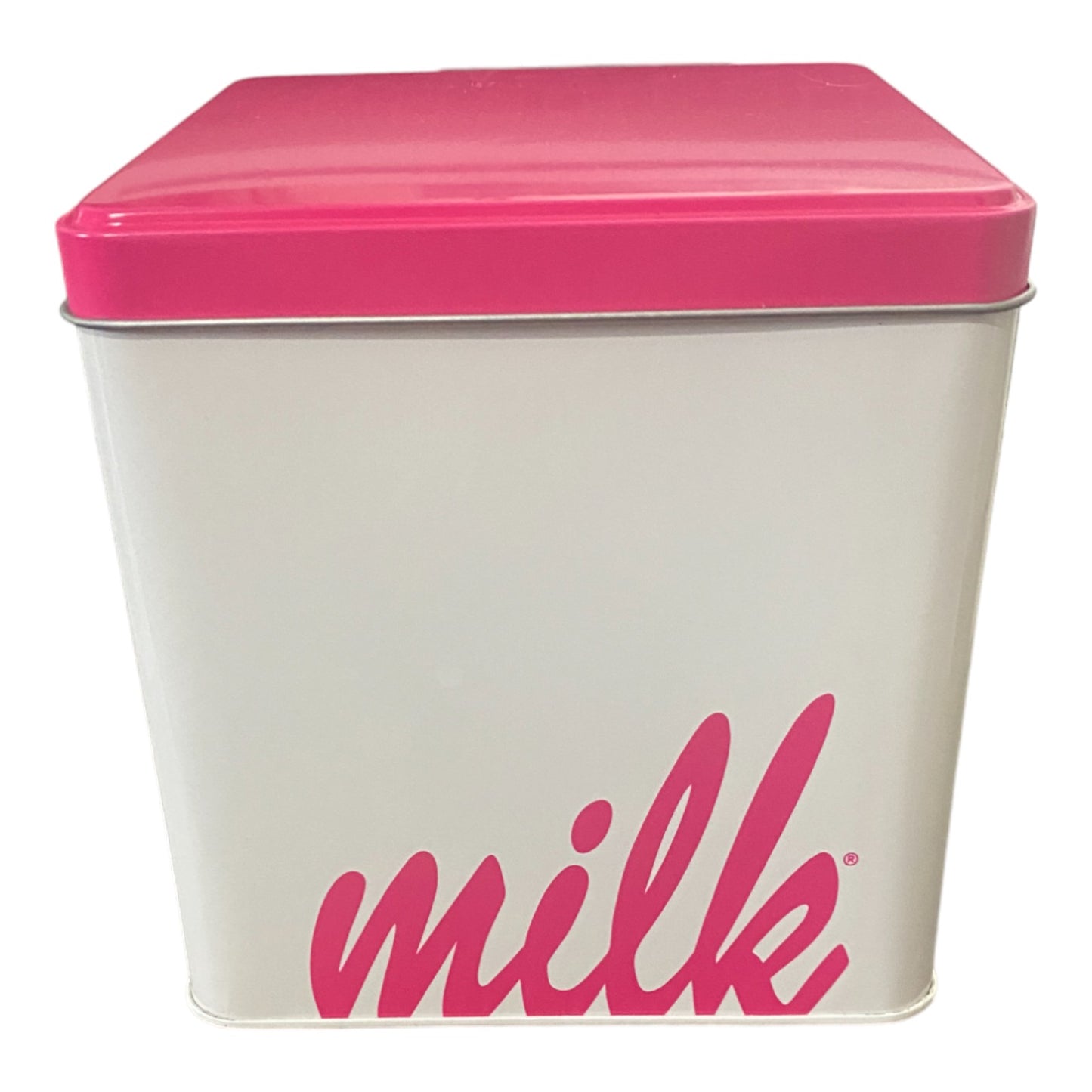 Milk Bar Cookie Tin (Empty) Pink and White 5 x 5 x 5&nbsp;