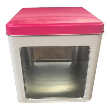 Milk Bar Cookie Tin (Empty) Pink and White 5 x 5 x 5&nbsp;