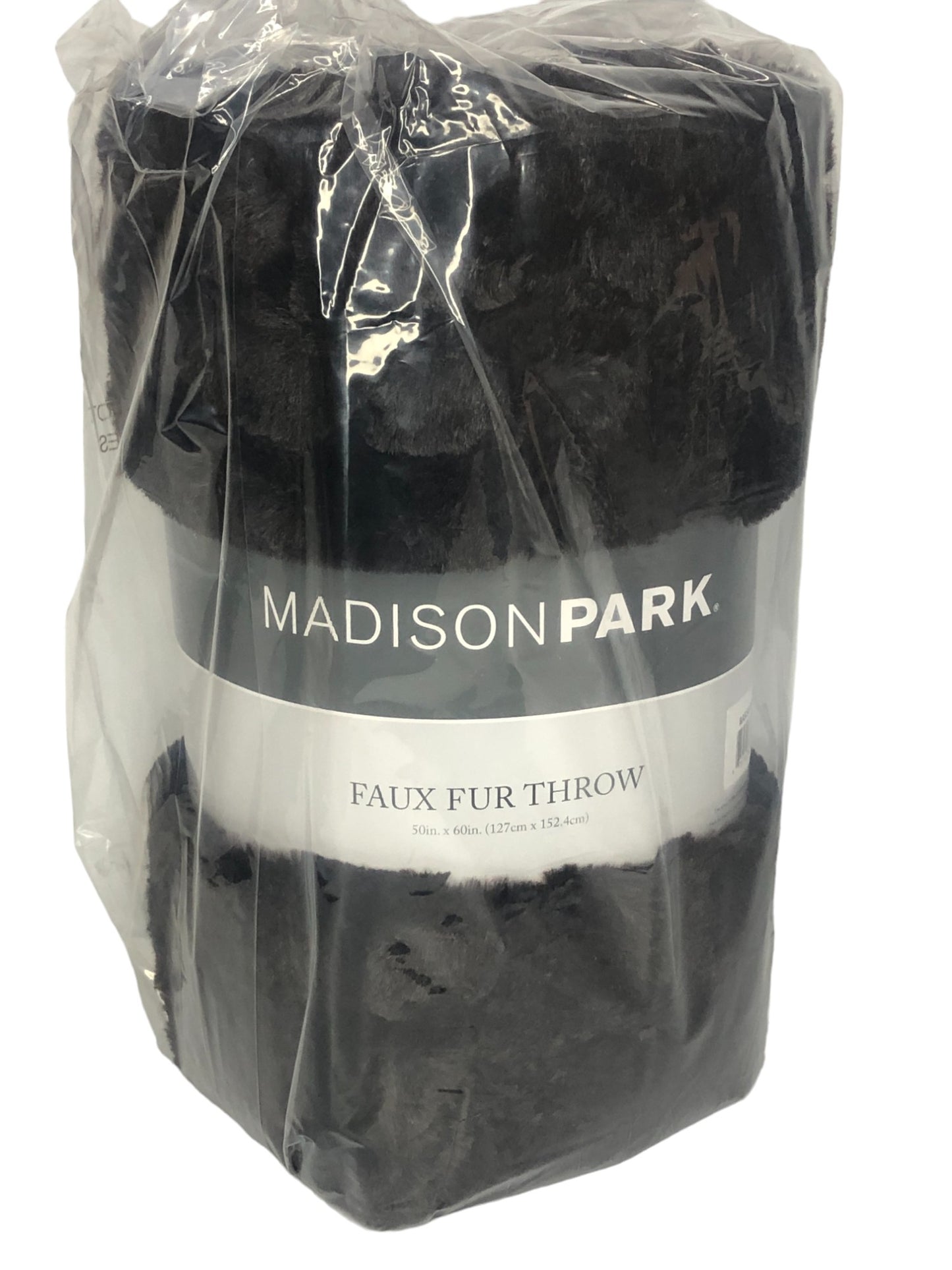 Madison Park Chocolate Faux Fur Throw Blanket 50 x 60 Super Soft Chocolate