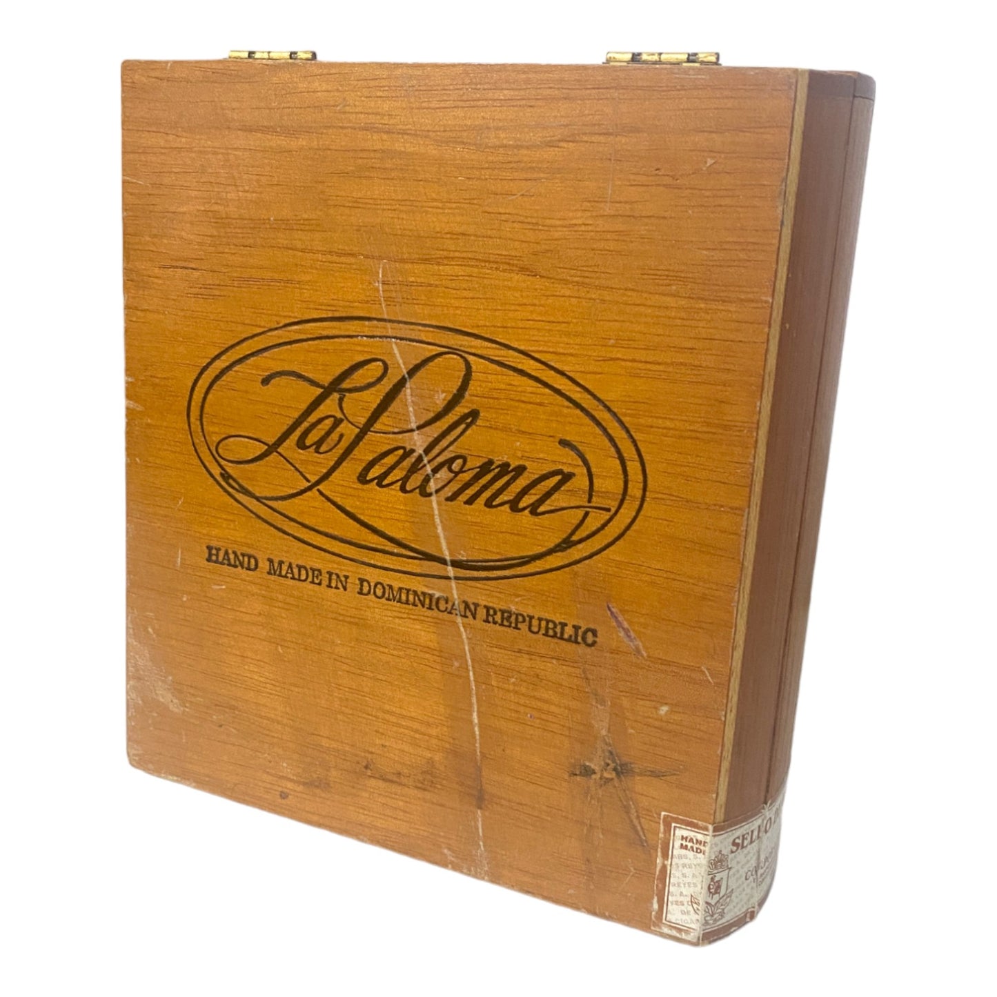 Vintage La Paloma CHURCHILL Cigar BOX Only Hand Made in Dominican Republic