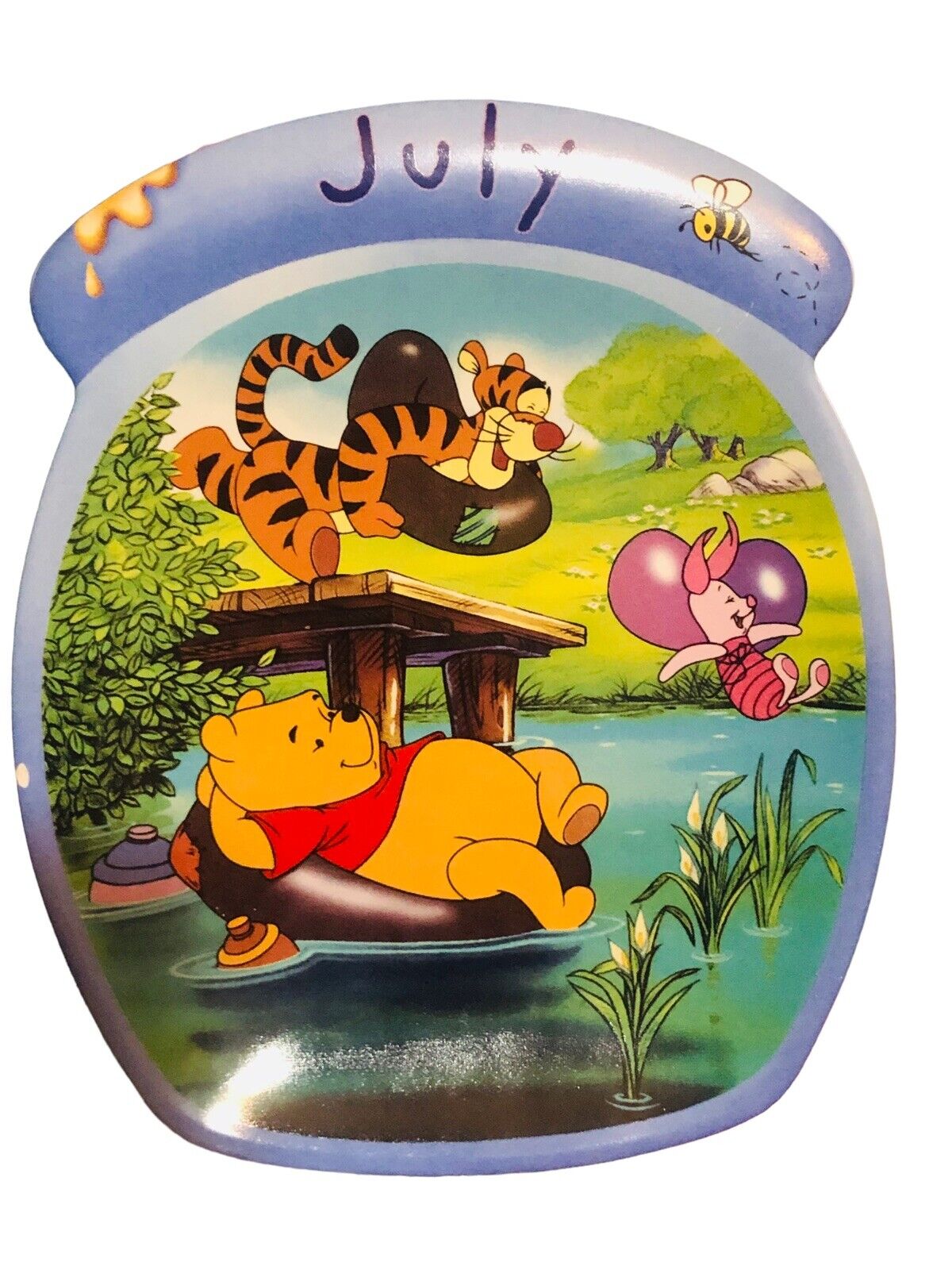 Winnie The Pooh The whole Year Through, Tiger & Piglet   JULY