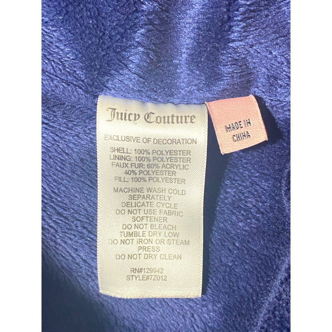 SOLD ** SOLD Juicy Couture GIRLS Puffer Jacket Ombre KIDS Coat with Faux Fur Hoodie Youth Child Large Size 14